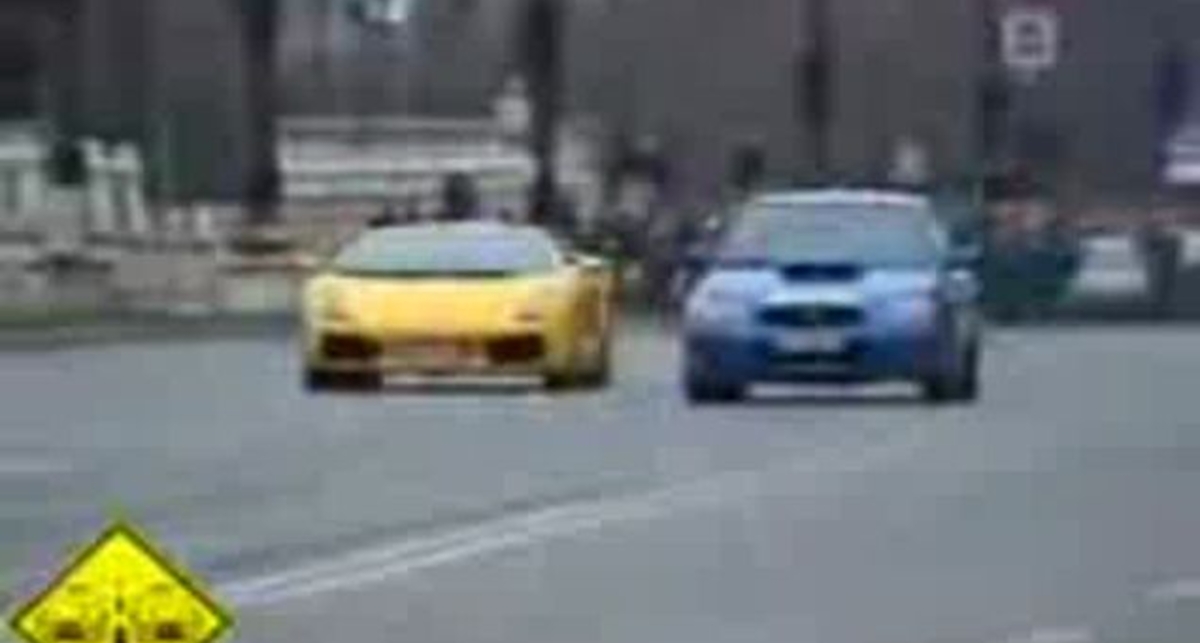 Гонка Субы и Ламбо