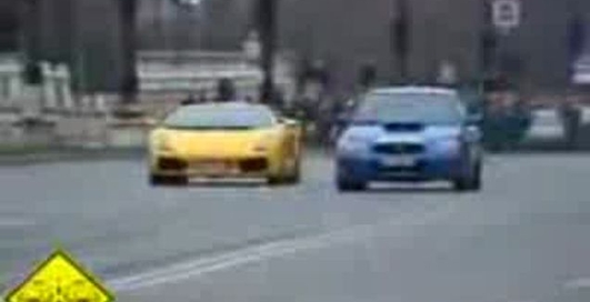 Гонка Субы и Ламбо