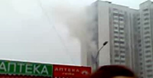 Пожар в Останкино. Первые минуты после взрыва