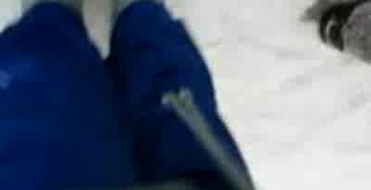 Мопед ушел в занос.