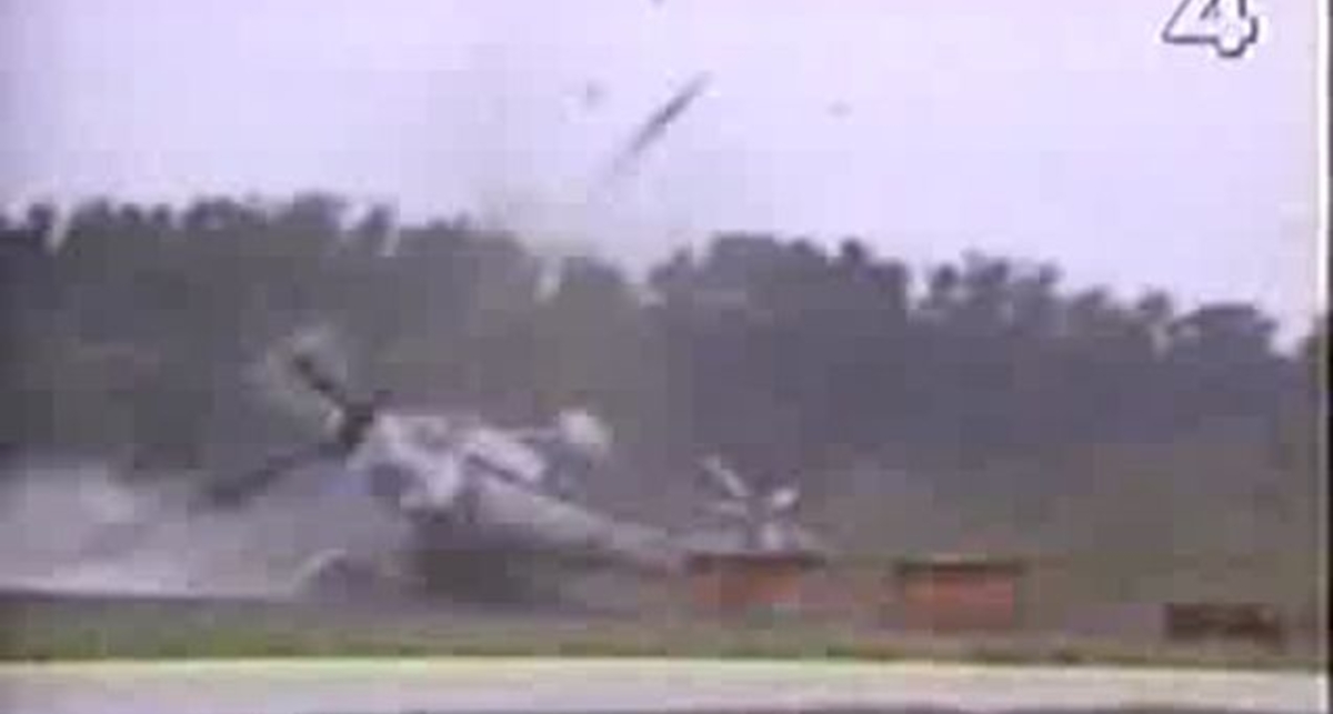 падение вертолета