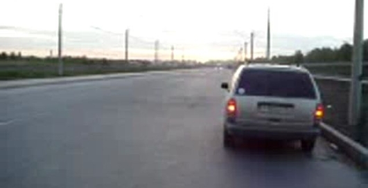 1-й (неудачный) заезд Приора vs 21124