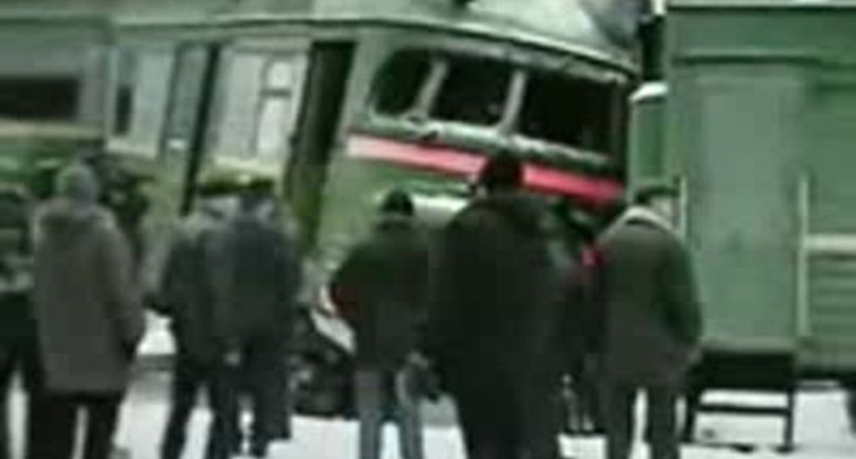 Краш тест для поездов.