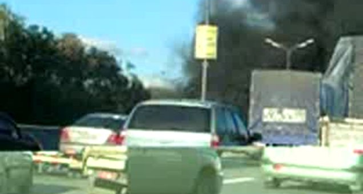 пожар на мкаде