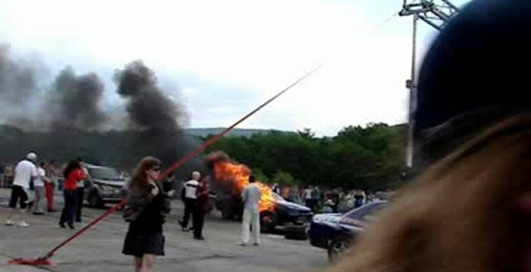 Skyline GT-R BNR32 в огне(