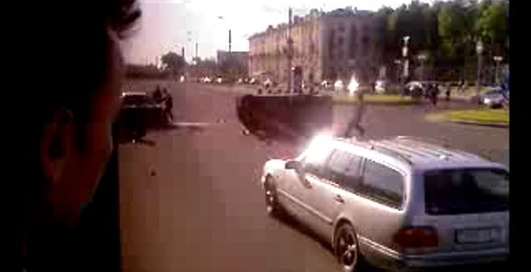 авария около м. Автозаводская