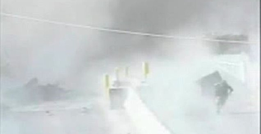 Взрыв авто на трассе