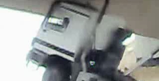 Русский на камазе под мостом