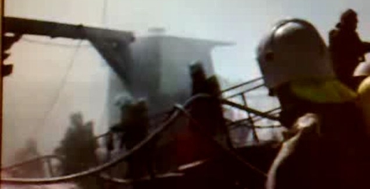 Пожар на контейнеровозе Енисей