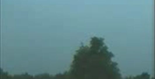 Молния попала прямо в дерево