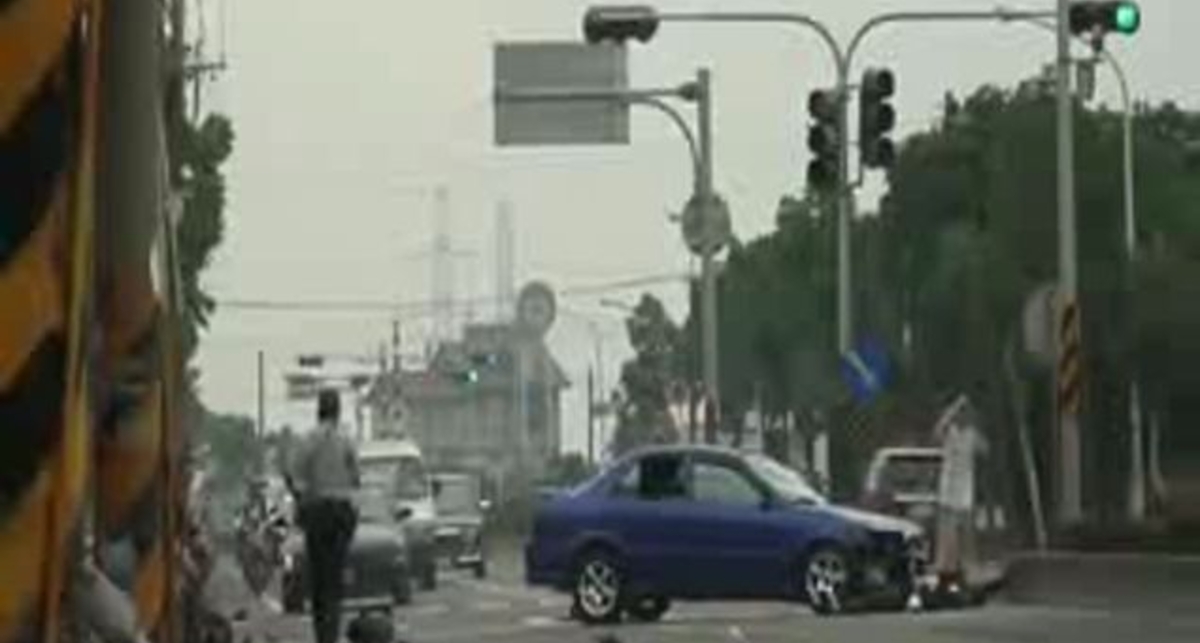 Авария на перекрестке в Пекине