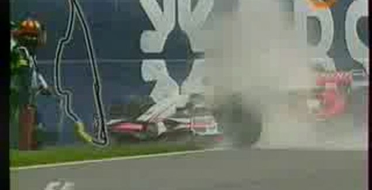 Сход Адриана Сутиля на ГП Канады 2008