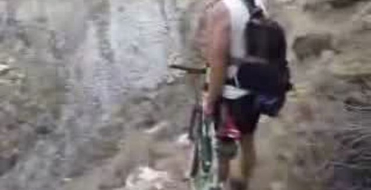 ДоЕздились, падение с горы