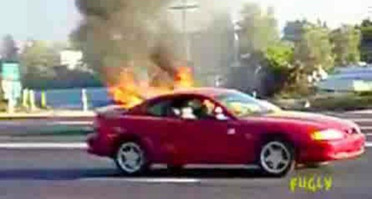 Горящий Ламборгини