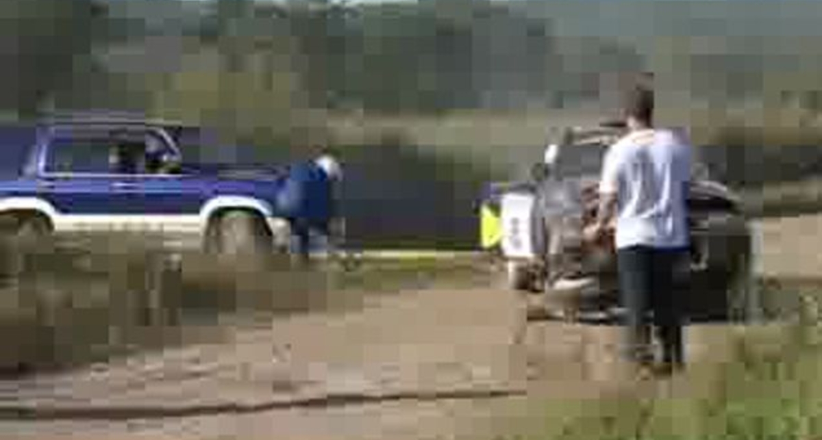 Споткнулся о бетонную трубу