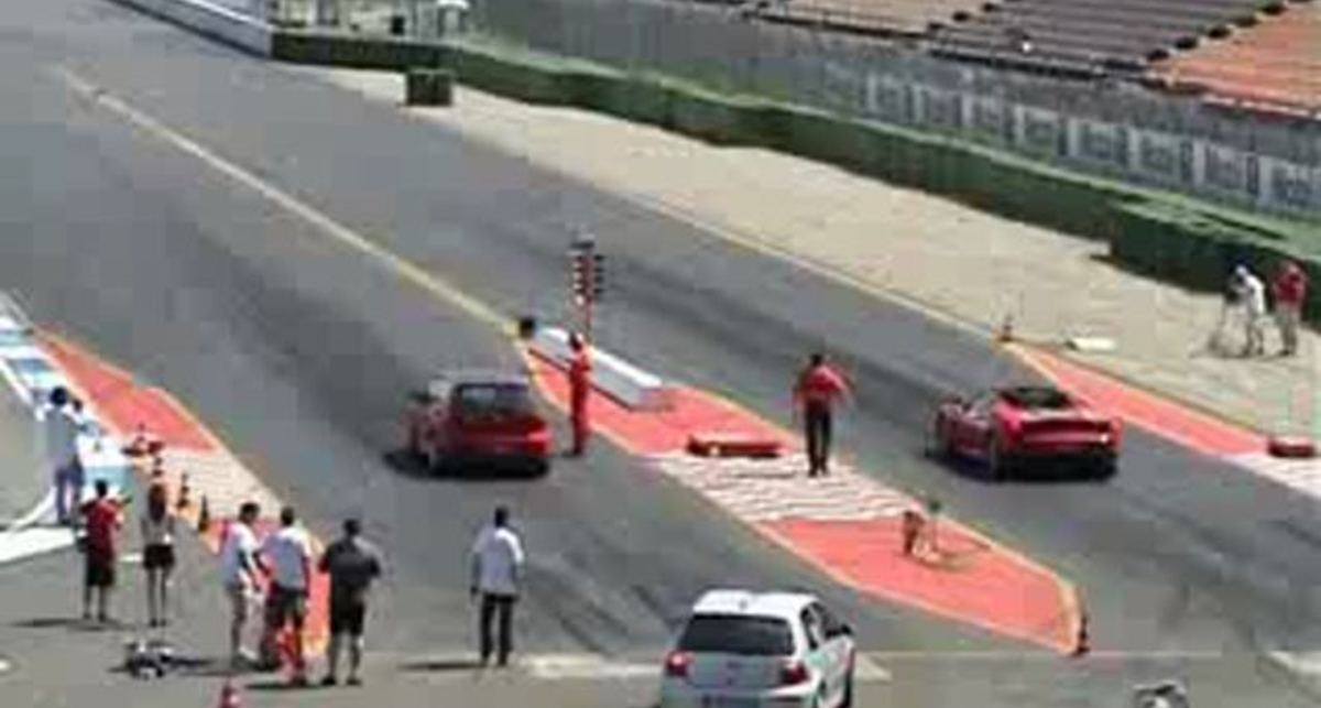 VW Golf vs. Ferrari