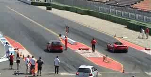 VW Golf vs. Ferrari