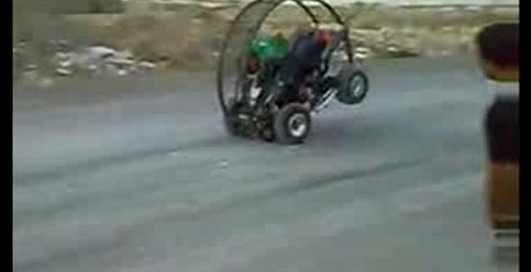 Кувырок на квадроцикле