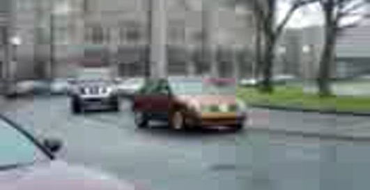 Супер обгон на проезжей части