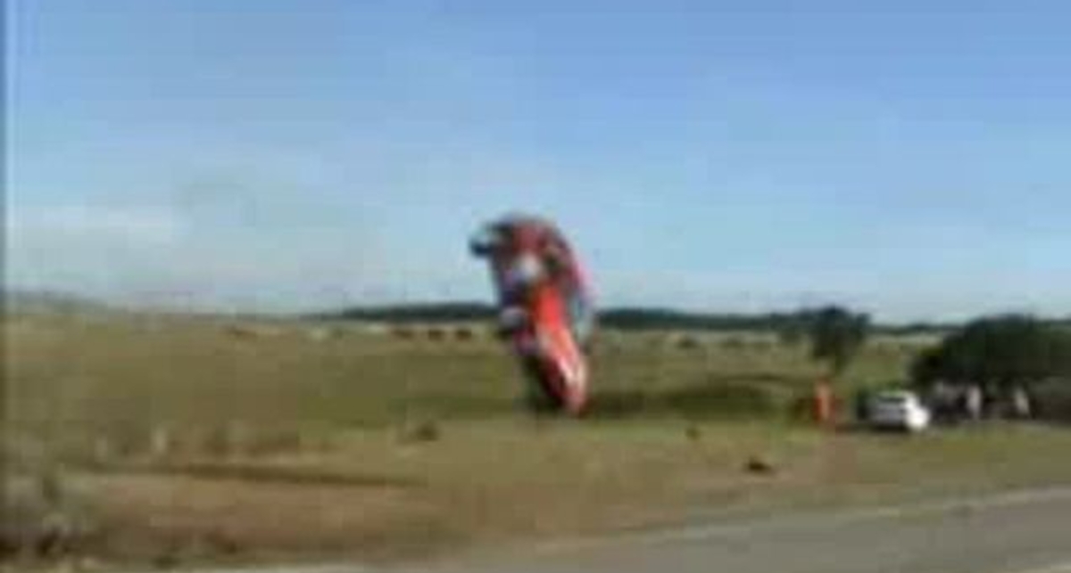 Авария с переворотом