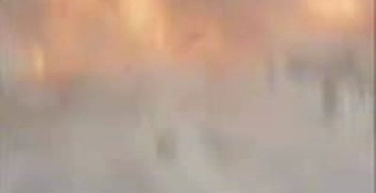 Взрыв авто на трассе