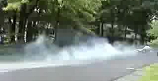 Mercedes Benz Classic SL Burnout