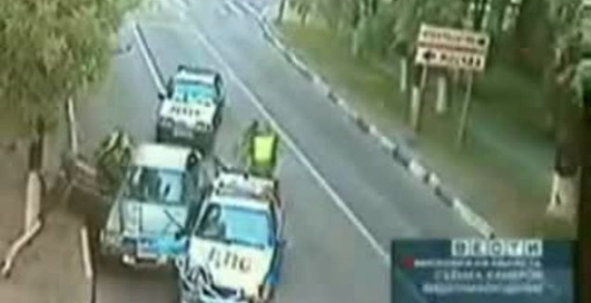 russian police chase crash