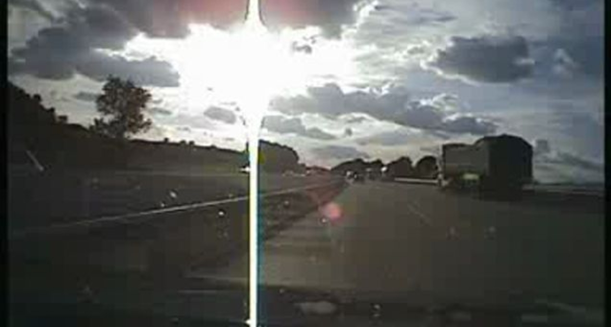 Авария в левой полосе