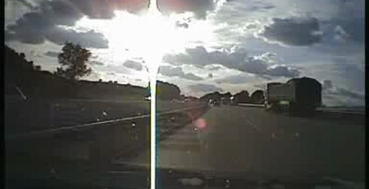 Авария в левой полосе