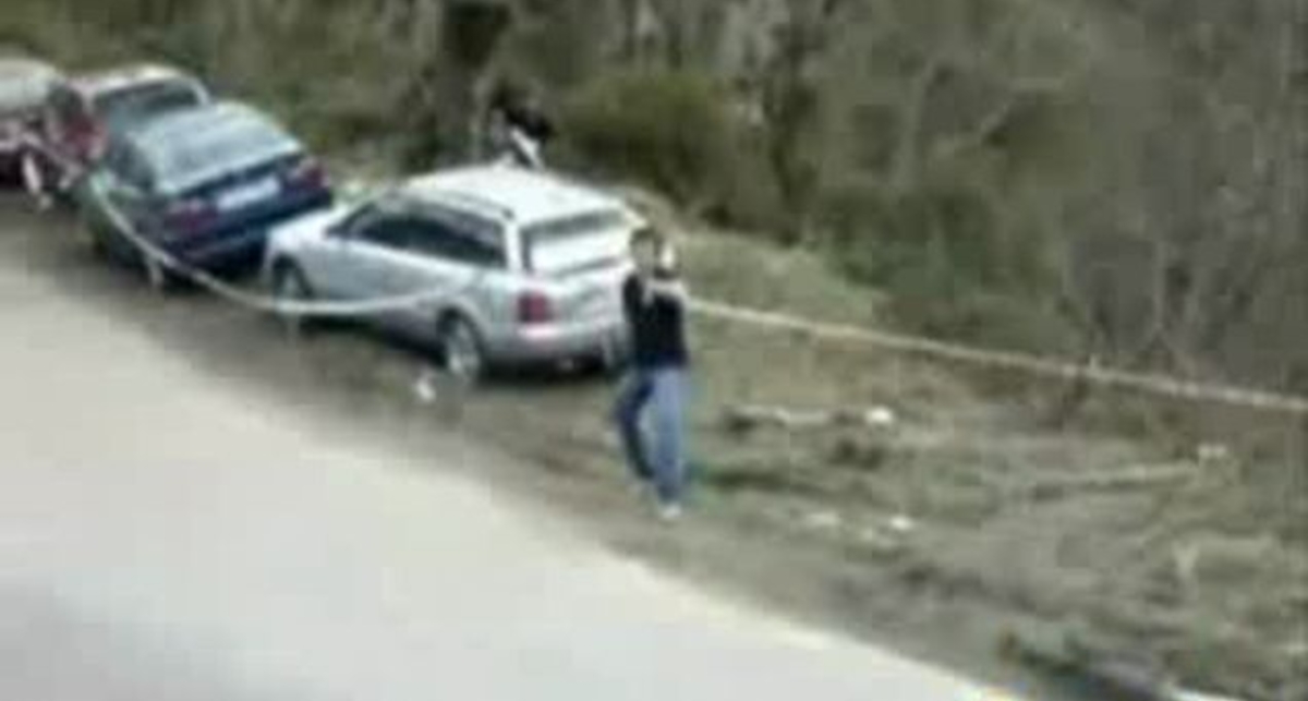 Чуть не погиб! идиот!