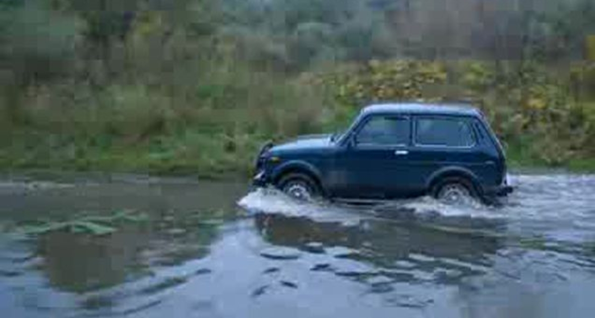 нива + брод на рыбалке под селом Чепиль