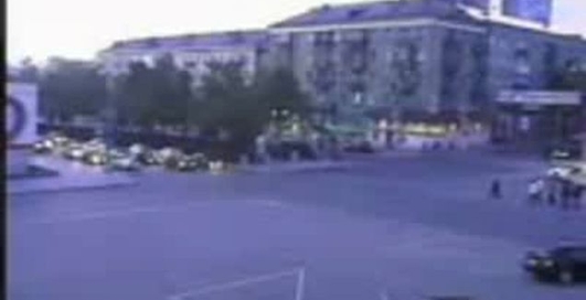 протаранил ментовскую машину