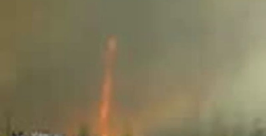 Нouse fire caught in a tornado