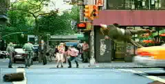 Авария - чувака дважды сбило машинами