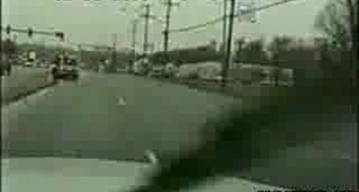 Ужасная авария снятая на камеру в салоне