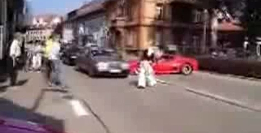 Ferrari Crash