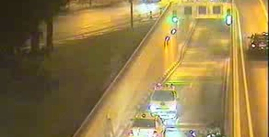 Погоня за мотоциклом закончилась аварией