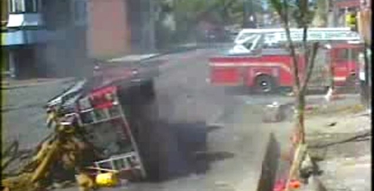 Столкновение пожарных машин