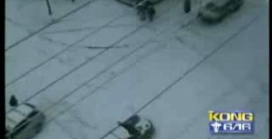 Гололед стал причиной ужасающей аварии