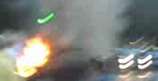 В центре Киева сгорел автомобиль