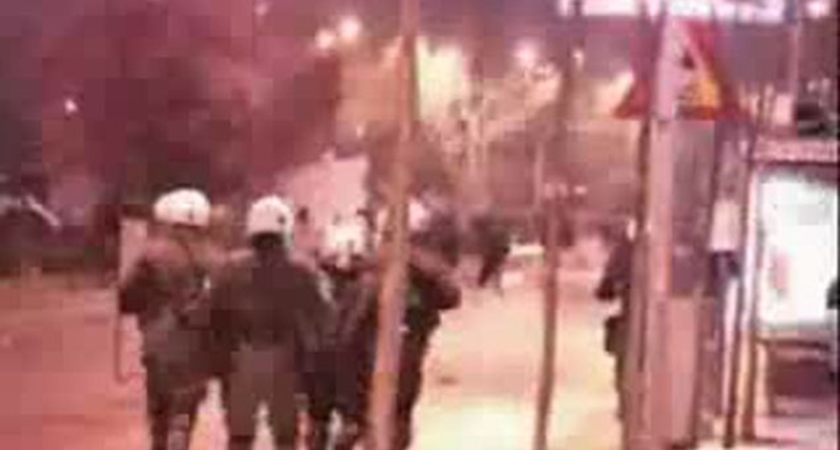 Anarchists vs Police
