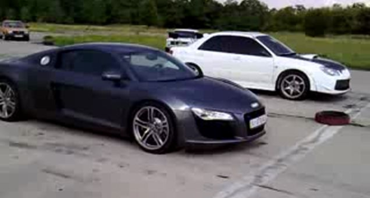 Subaru STi vs. Audi R8