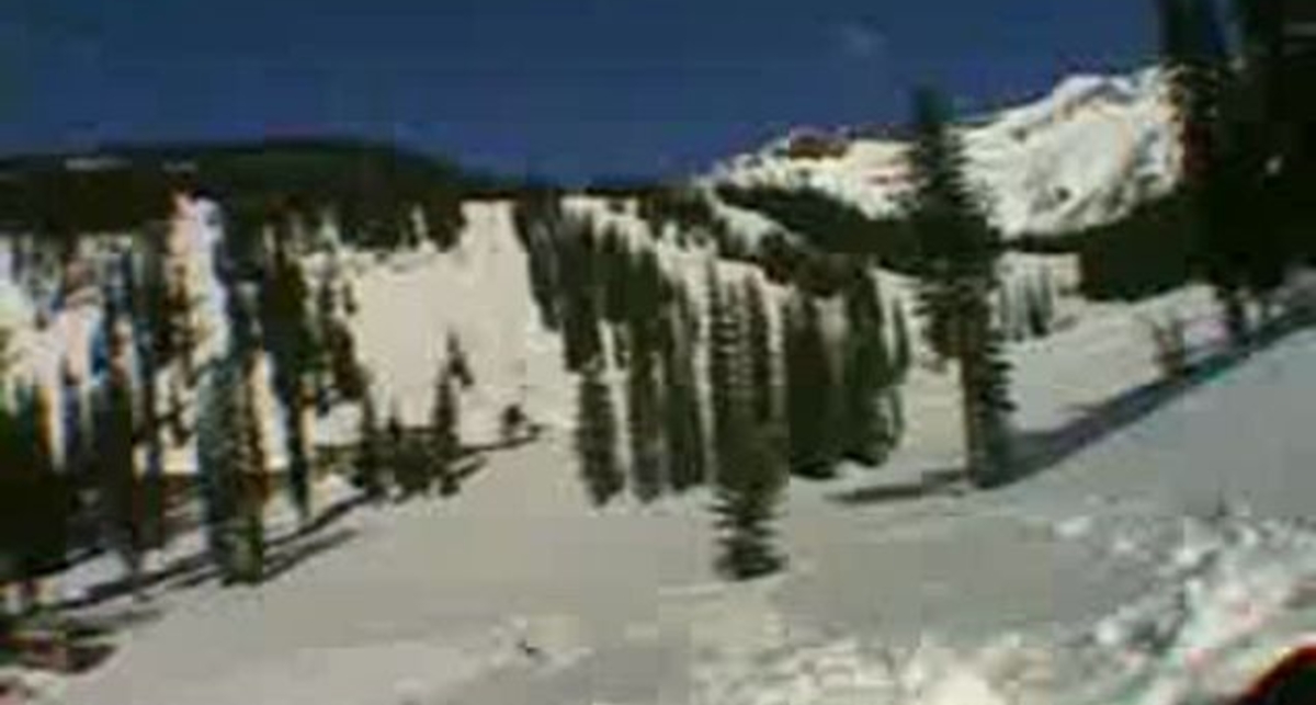 Хорошо на трамплине улетел