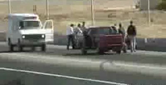 Авария на гонках