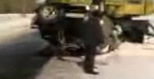 Крановщик отжигает