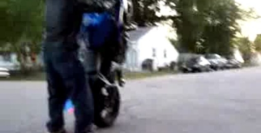 Он хотел показать крутой трюк!