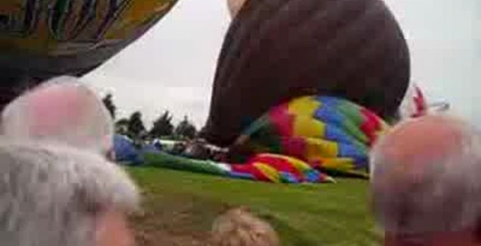 Опасный случай при запуске воздушного шара