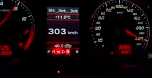 326 км в час на АУДИ