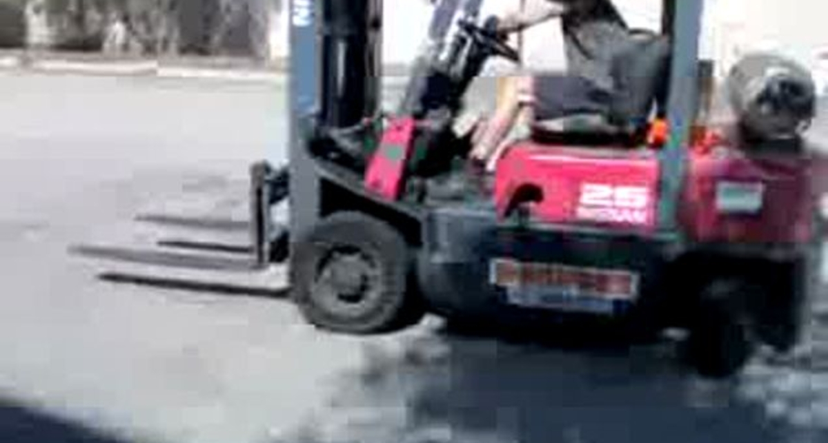 Дрифт на погрузчике