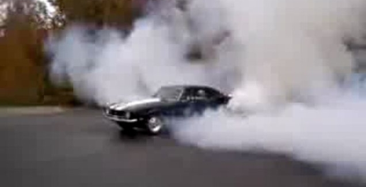 камаро, прожиг резины